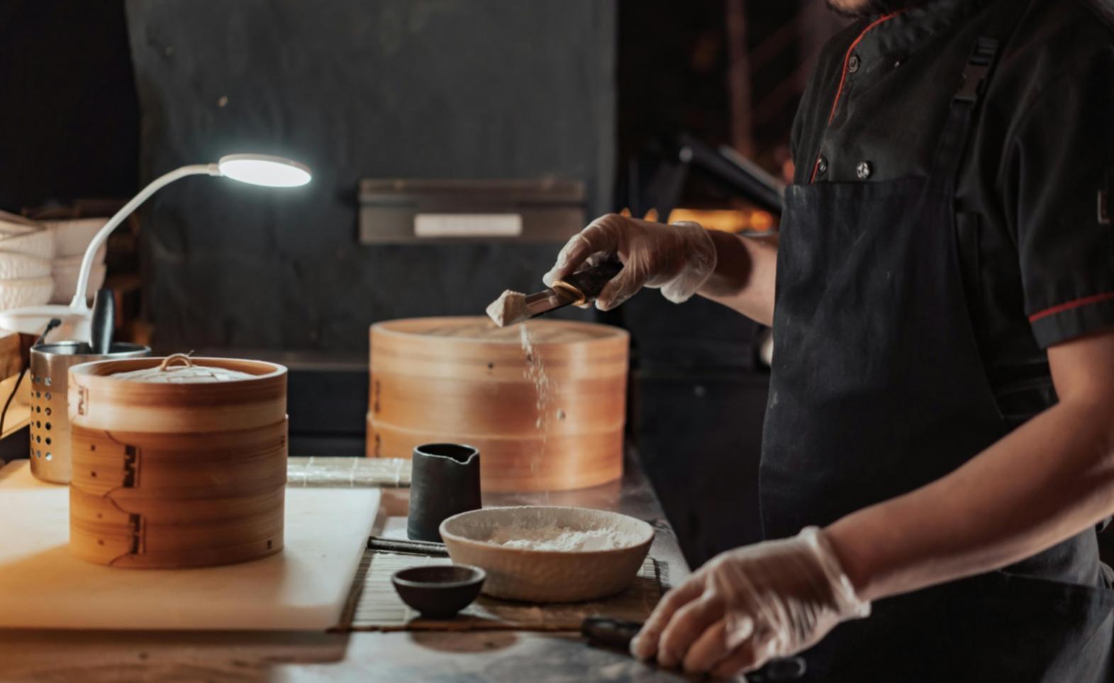 Dessert and confection workshop setup